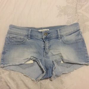Abercrombie light wash shorts